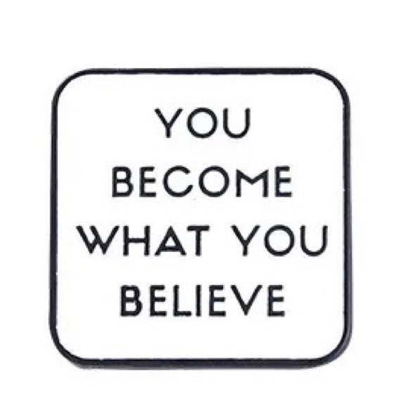 Become What You Believe Enamel Pin Inspiring Visualization Manifest Fate Brooch - Picture 1 of 6